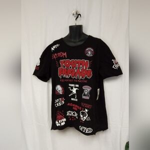 iro-ochi- Youth Brigade Graphic T-Shirt/ Color Black/ NWT/ MSRP $75 see image